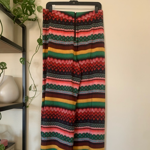 NWT Alice + Olivia Athena High Waited Geo Pants - Picture 6 of 9